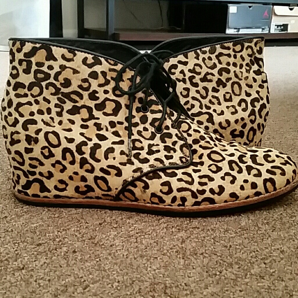 MATIKO leopard print shoes booties